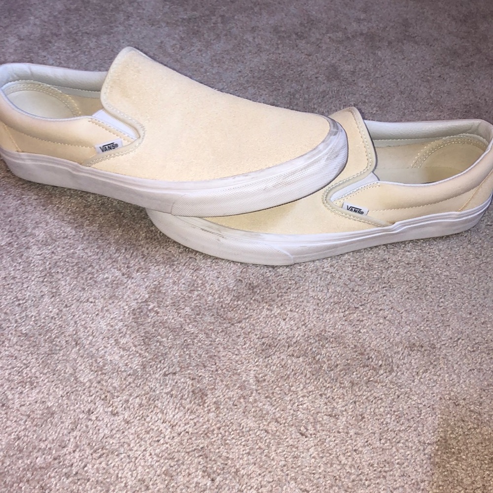 Vans Classic Slip-on Suede Yellow Mens 10.5